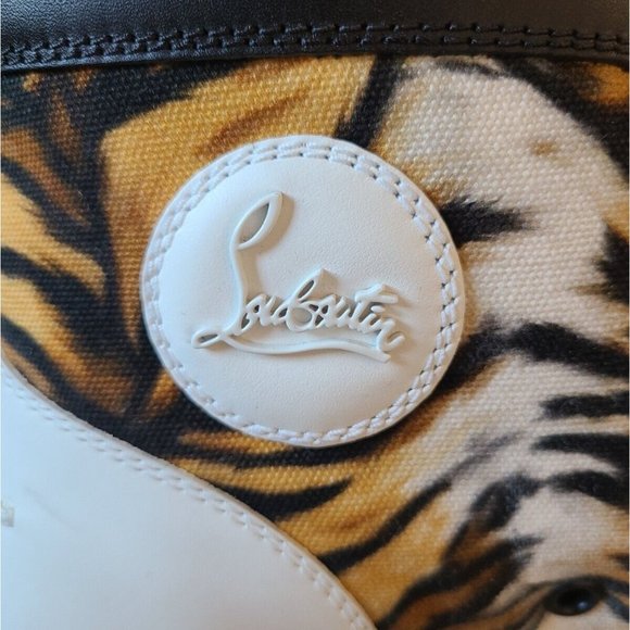 CHRISTIAN LOUBOUTIN Lou Spikes BENGAL Trainers Sneakers - 44 / 11 - Picture 10 of 11